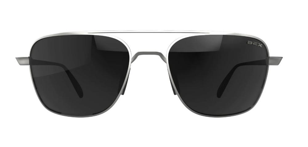 Bex Mach Matte Silver  Grey Sunglasses
