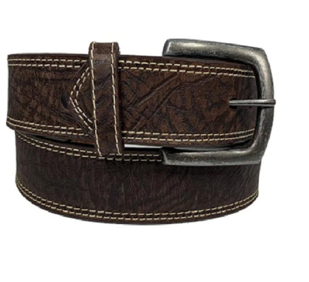 Twisted X Bown Elephant Embossed Leather Mens Belt