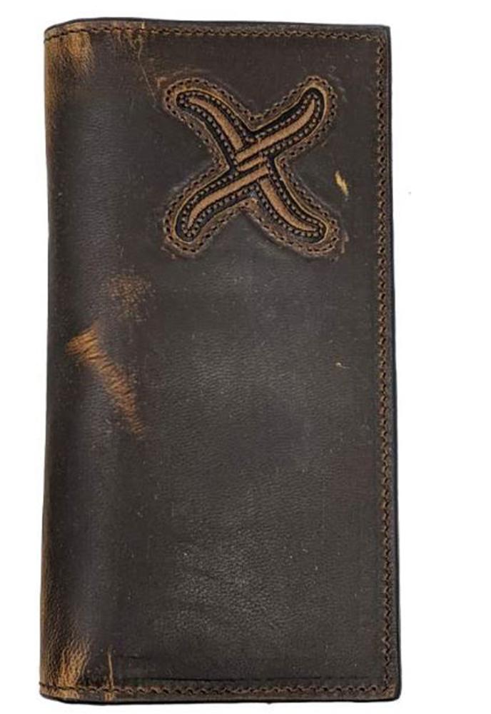 Distressed X Logo Rodeo Wallet