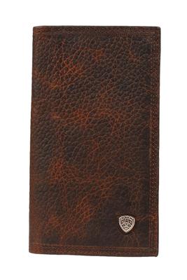 Ariat Brown Oiled Rowdy Premium Leather Rodeo Wallet