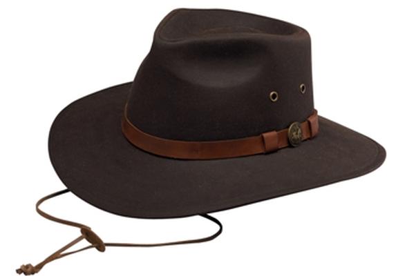 Outback Trading KODIAK Brown Oilskin Hat
