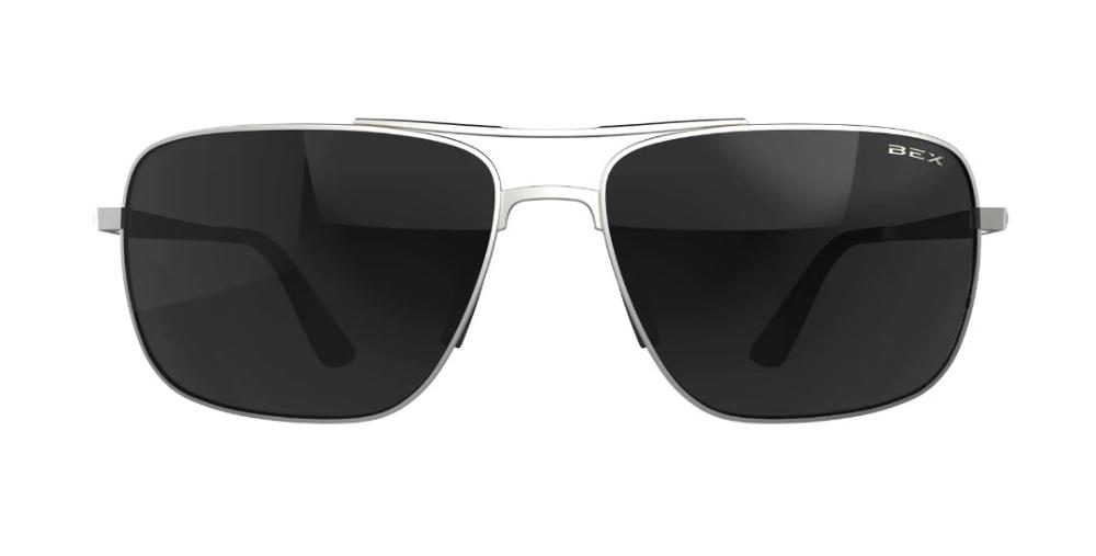 Bex Porter Matte Silver  Grey Sunglasses