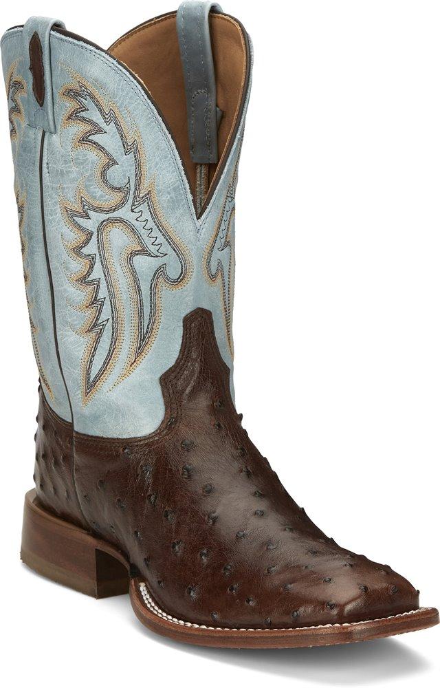 Tony Lama Full Quill Ostrich Jacinto Exotic USA Made Mens Cowboy Boot
