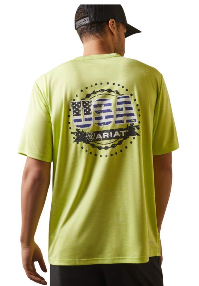 Ariat Mens Charger USA Seal Citronelle Tee
