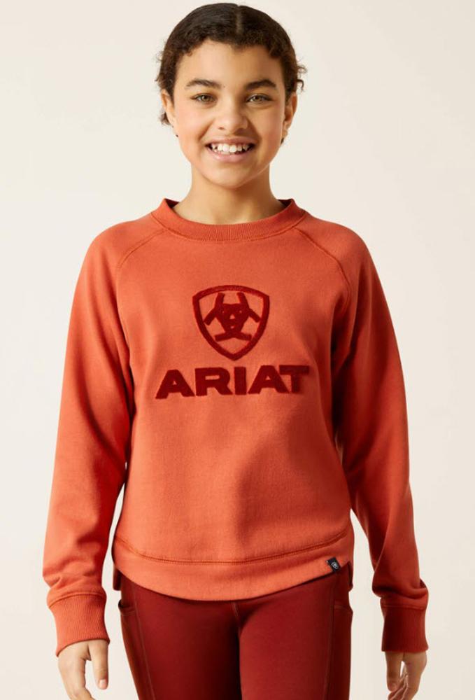 Ariat Girls Benicia Burnt Brick Sweatshirt