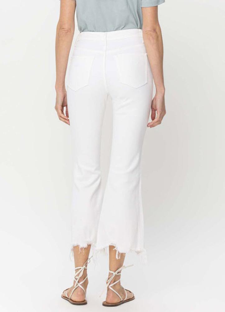 Vervet Vintage Optic White HighRise Crop Jean