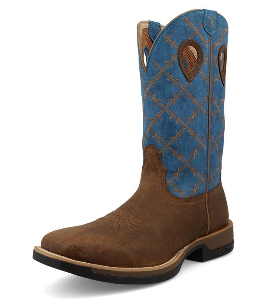 Twisted X CellStretch Brunette  Fjord Blue Boot