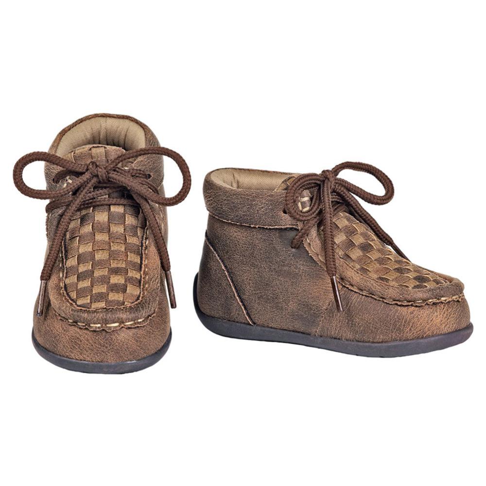 Toddlers Double Barrel Carson Brown MocToe Shoe