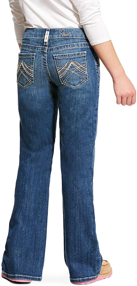 Ariat REAL Girls Eleanor Whipstitch Stretch BootCut Jean