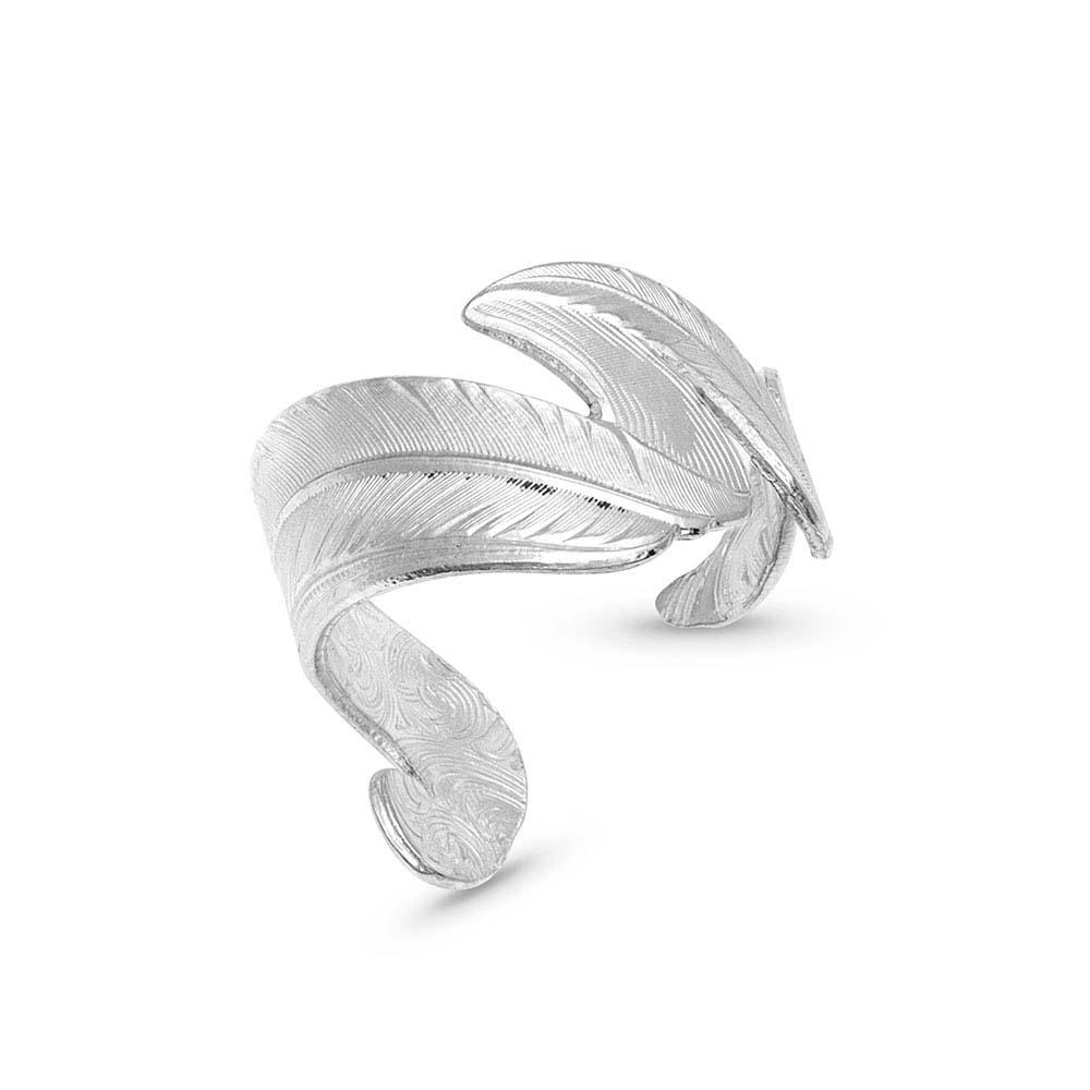 Montana Silversmiths Free Spirit Adjustable Feather Ring USA Made