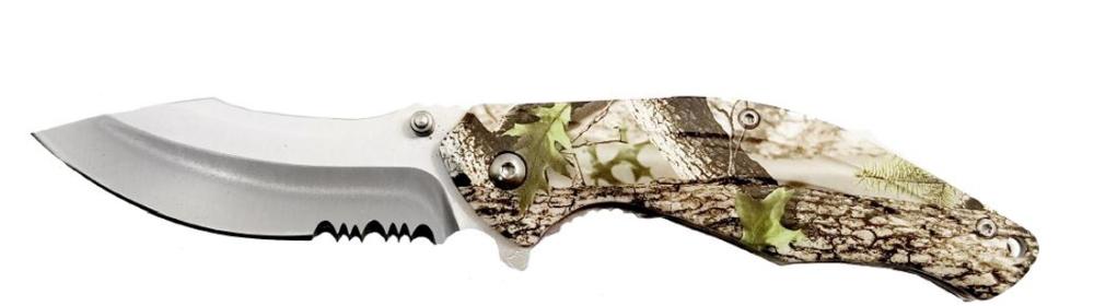 4 Inch Camo Body Knife with Clip