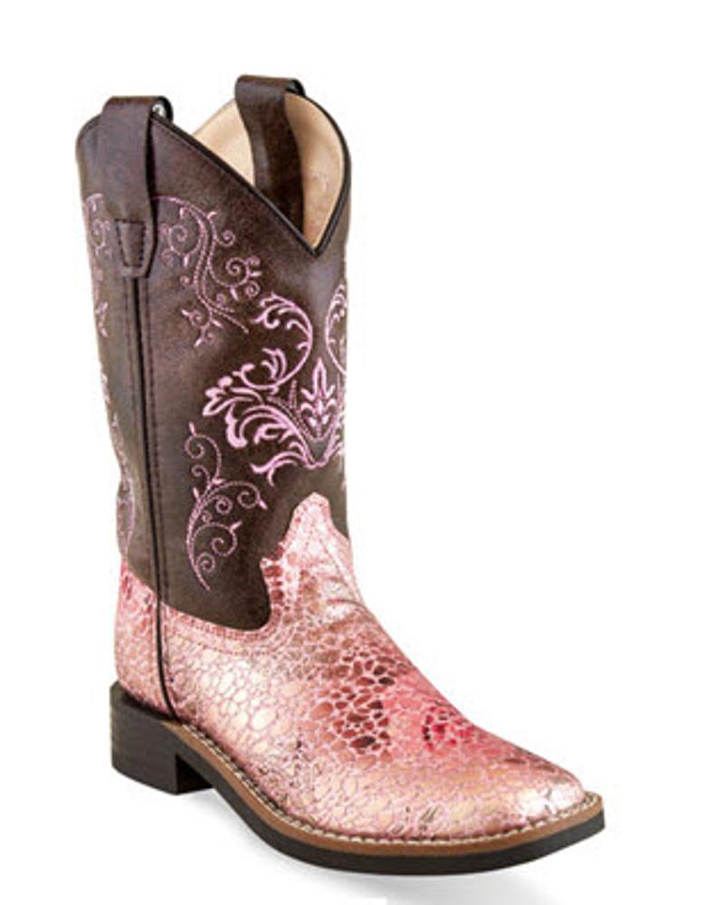 Old West Faux Leather Cowgirl Boot
