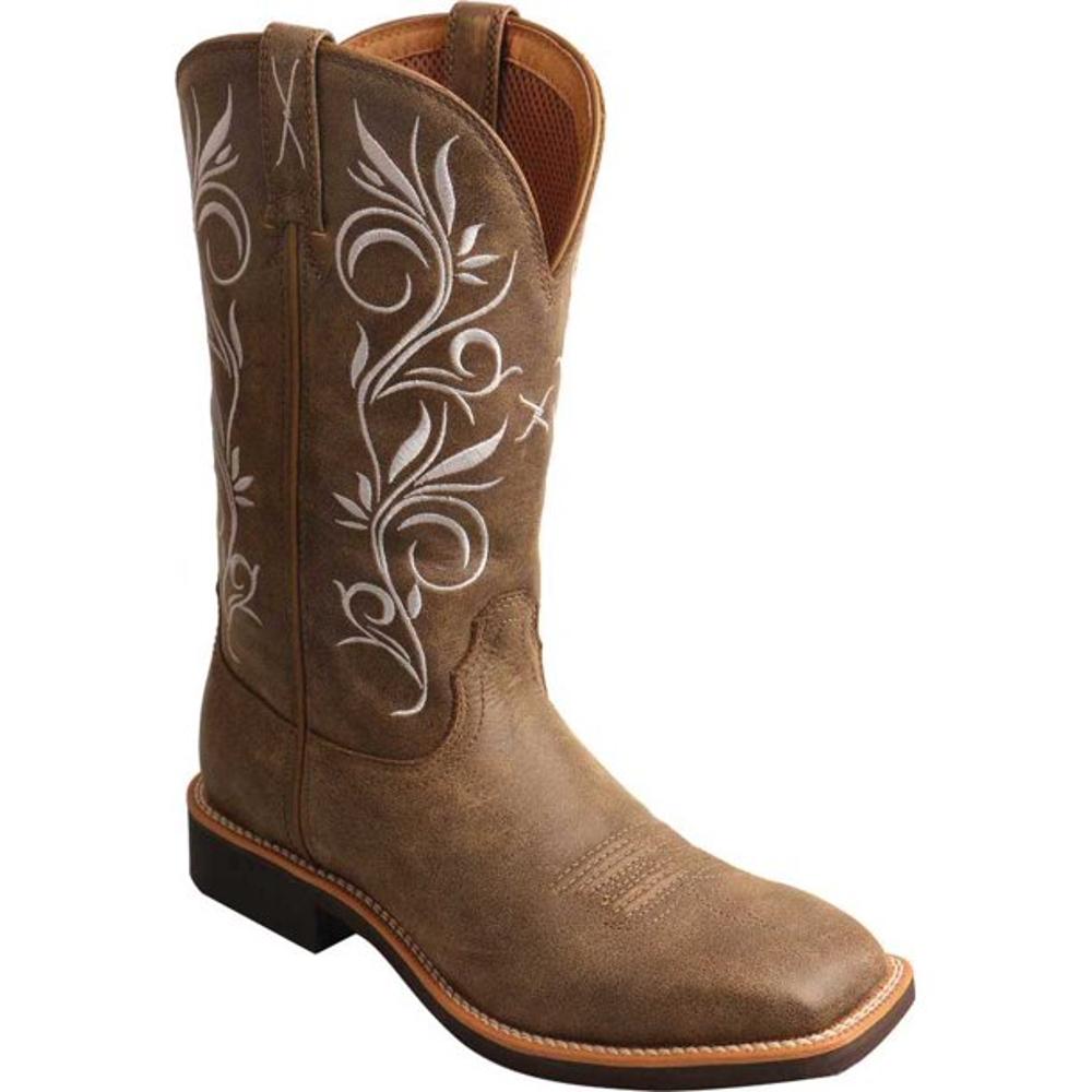 Twisted X Womens Top Hand Square To Brown Bomber Cowgirl Boot