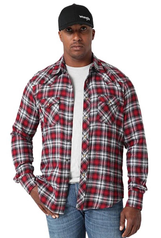 Wrangler Retro Flannel Modern Fit Snap Shirt